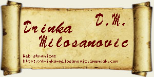 Drinka Milošanović vizit kartica